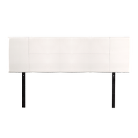 PU Leather King Bed Headboard Bedhead - White