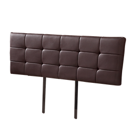 PU Leather King Bed Deluxe Headboard Bedhead - Brown