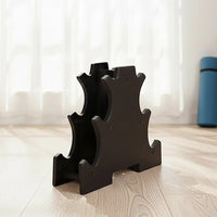 6-Piece Dumbbell Set with Storage Rack for Home Gym Training