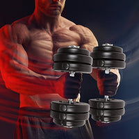 30KG Adjustable Dumbbell Set – Home Gym Weights for Strength & Fitness Training