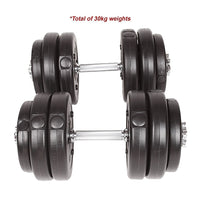 30KG Adjustable Dumbbell Set – Home Gym Weights for Strength & Fitness Training