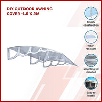 DIY Outdoor Awning Cover -1.5 x 2m