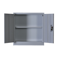 Two-Door Shelf Office Gym Filing Storage Locker Cabinet Safe