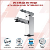 Basin Mixer Tap Faucet -Kitchen Laundry Bathroom Sink