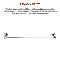 Classic Chrome Towel Bar Rail Bathroom