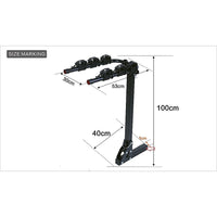 3 Bicycle Rack Hitch Mount Bike Carrier for Car and SUV Tow Bar