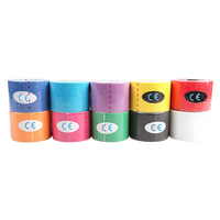 10 Rolls Muscle & Injury Kinesiology Sports Tape 5m x 5cm – Waterproof Support