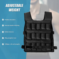 30Kg Adjustable Weighted Training Vest