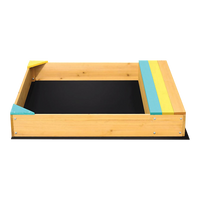 Wooden Kids Backyard Sandbox Children Outdoor Play Toy Sandpit