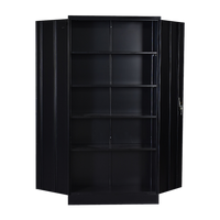 Two-Door Shelf Office Gym Filing Storage Locker Cabinet Safe