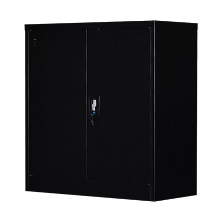 Two-Door Shelf Office Gym Filing Storage Locker Cabinet Safe