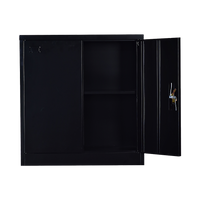 Two-Door Shelf Office Gym Filing Storage Locker Cabinet Safe