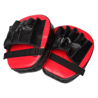 2 x Thai Boxing Punch Focus Gloves Kit Training Red & Black