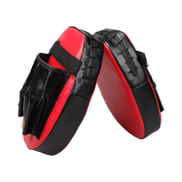 2 x Thai Boxing Punch Focus Gloves Kit Training Red & Black