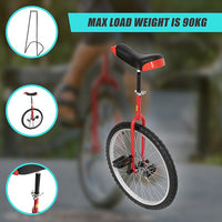 24 Inch Pro Circus Unicycle for Performance Training Indoor Show Use