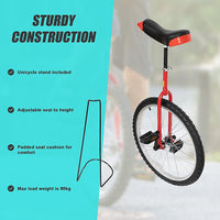 24 Inch Pro Circus Unicycle for Performance Training Indoor Show Use
