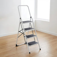 Foldable Non Slip 4 Step Steel Ladder