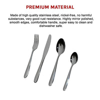 32 Piece Stainless Steel Cutlery Set Knives Fork Spoon Teaspoon