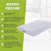 Contour Encased Coil Queen Mattress – Hybrid Support with CertiPUR-US Certified Foam Comfort Layers