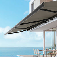 4.0m x 3.0m Retractable Folding Arm Awning Heavy Duty Full Cassette Motorised