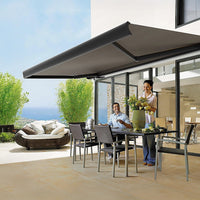 4.0m x 3.0m Retractable Folding Arm Awning Heavy Duty Full Cassette Motorised