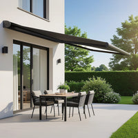 4.0m x 3.0m Retractable Folding Arm Awning Heavy Duty Full Cassette Motorised