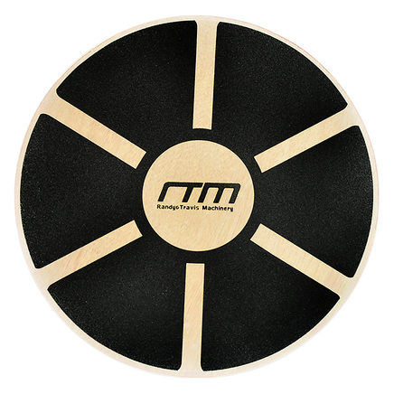 Heavy Duty 15.5" Wooden Balance Board with Non-Slip Pad for Fitness Training