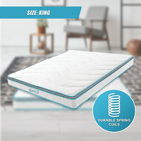 King 20cm Hybrid Mattress – Memory Foam and Innerspring Support