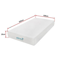 King Single 25cm Gel Memory Foam Mattress – Dual-Layered Comfort with CertiPUR-US Certified Foam