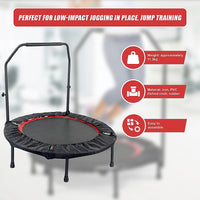 Mini Rebounder Trampoline with Adjustable Handle – Fitness Bounce Trainer