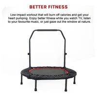 Mini Rebounder Trampoline with Adjustable Handle – Fitness Bounce Trainer
