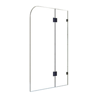 900 x 1450mm Frameless Bath Panel 10mm Glass Shower Screen By Della Francesca