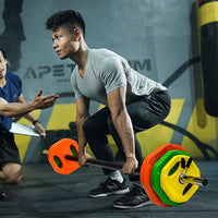 20kg Standard Rubber Coated Barbell Weight Bar for Home Gym