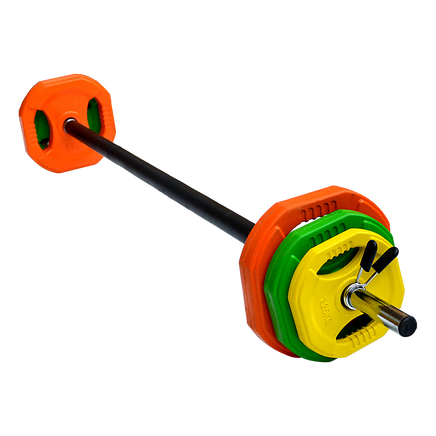 20kg Standard Rubber Coated Barbell Weight Bar for Home Gym