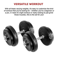 20KG Dumbbell Adjustable Weight Set