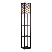 Shelf Floor Lamp - Shade Diffused Light Source with Open-Box Shelves