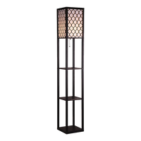 Shelf Floor Lamp - Shade Diffused Light Source with Open-Box Shelves
