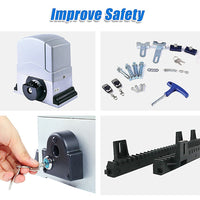 1800KG Auto Slide Sliding Gate Opener Automatic w 4m Rail