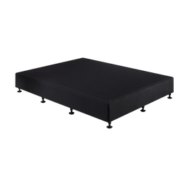 Palermo King Single Ensemble Bed Base Midnight Black Linen Fabric