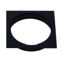 Square Black Floor Grate Drain 110 mm Full Brass Construction