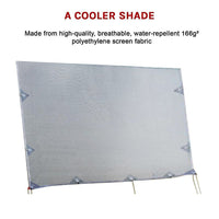 Caravan Privacy Screen – 4.3x1.8m Side Screen for Roll-Out Awnings