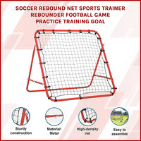 Soccer Rebound Net Sports Trainer Rebounder Football Game Practice Training Goal