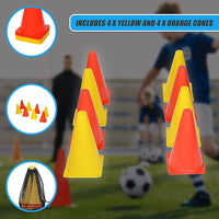 230mm Training Cones Set Witches Hat Football Soccer Rugby Traffic