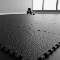 12 Tiles EVA Rubber Foam Gym Mat 60x60cm – 2.5cm Thick Fitness Flooring Set