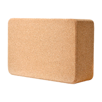 2 x Cork Yoga Block Organic Yoga Prop Accessory Exercise Brick