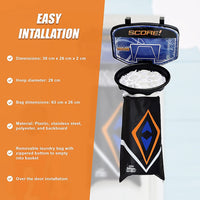 Hamper Basketball Laundry Hoop Hanging Clothes Basket Storage Kids Fun Door Bag