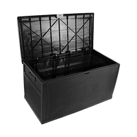 Patio Deck Box Outdoor Storage Plastic Bench Box 450 Litre