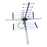 Digital TV Outdoor Antenna Aerial UHF VHF FM Signal Booster HD