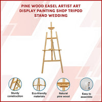 Pine Wood Easel Artist Art Display Painting Shop Tripod Stand Wedding