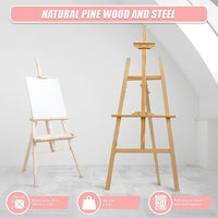 Pine Wood Easel Artist Art Display Painting Shop Tripod Stand Wedding